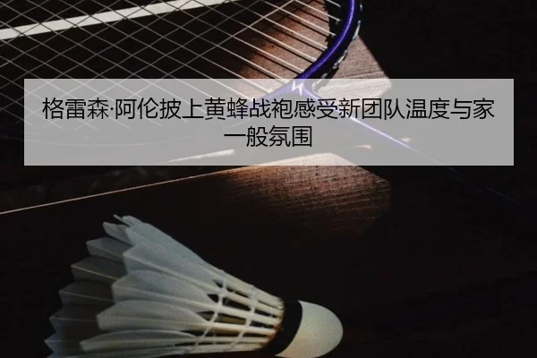 格雷森·阿伦披上黄蜂战袍感受新团队温度与家一般氛围